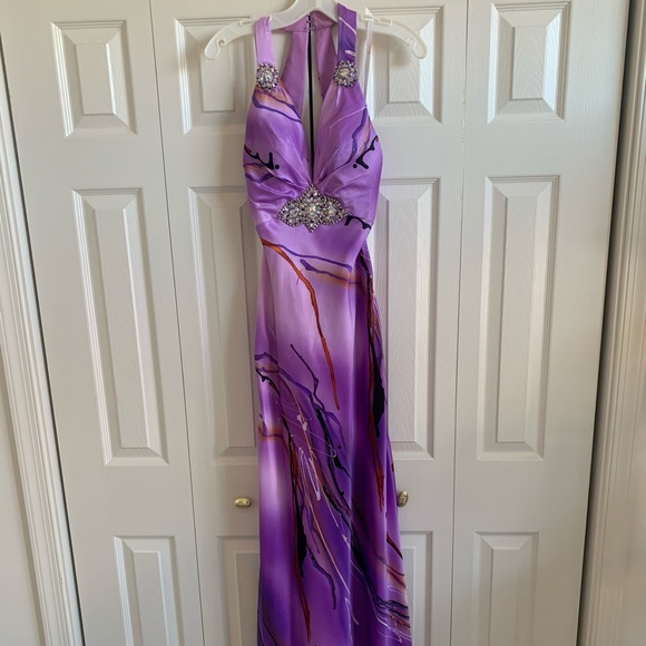 Purple Prom Dress - Picture 2 of 8